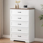 Modern 6 Drawer Dresser Closet Storage Tower Organizer Unit for Bedroom