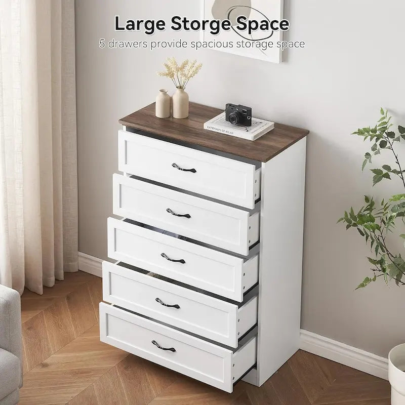 Modern 6 Drawer Dresser Closet Storage Tower Organizer Unit for Bedroom