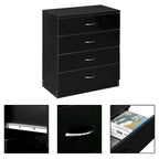 Wood 4-Drawer Chest of Drawers