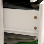 5 Drawer Chest Dresser w/High Gloss Drawers Chest With Light Storage