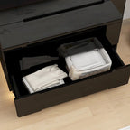 5 Drawer Chest Dresser w/High Gloss Drawers Chest With Light Storage