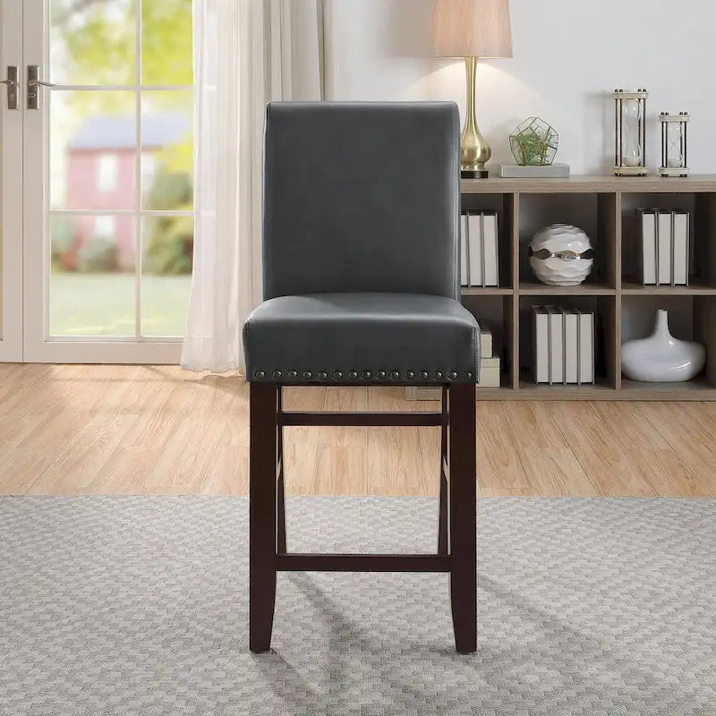 24 Parsons Barstool with Nailheads