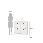 Porch & Den Madrid 4-Drawer Shoe Cabinet