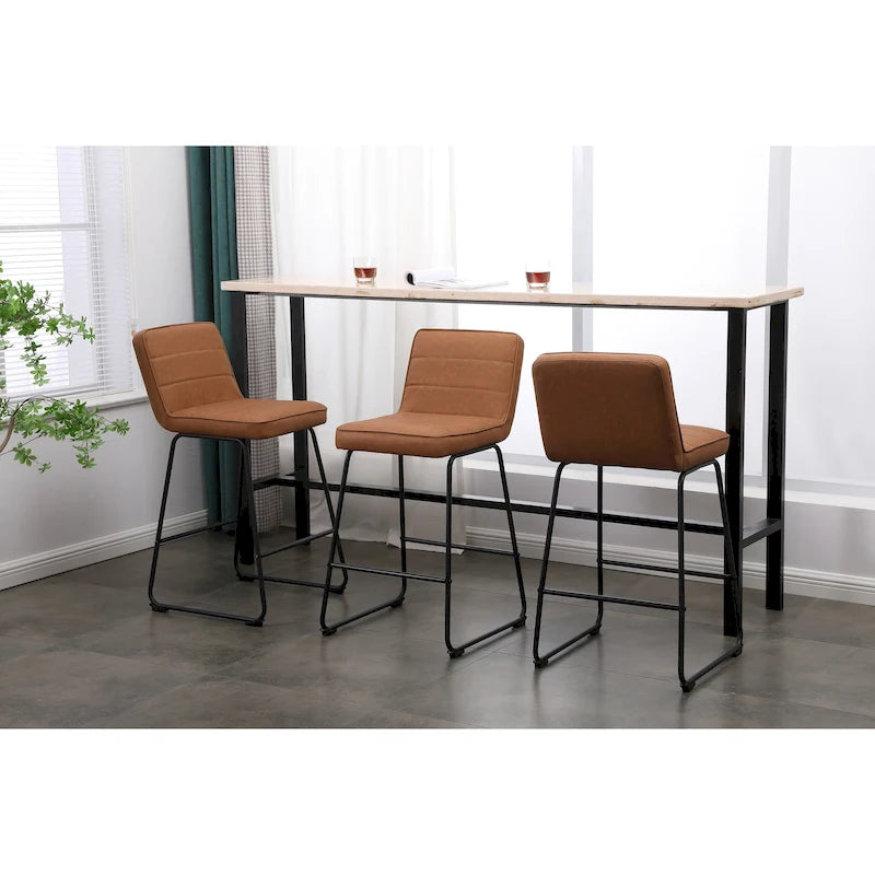 Lakeview Upholstered Modern Barstools Set of 3