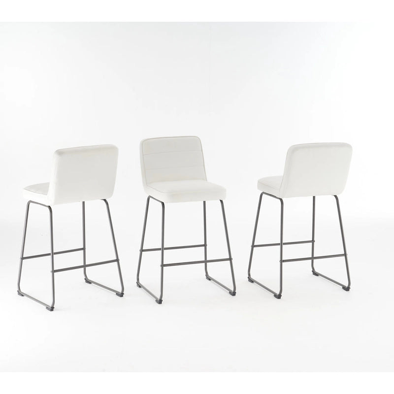 Lakeview Upholstered Modern Barstools Set of 3