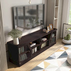 DH BASIC Modern Espresso 71 Wide Entertainment Center by Denhour