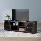 DH BASIC Modern Espresso 71 Wide Entertainment Center by Denhour