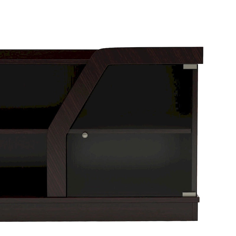 DH BASIC Modern Espresso 71 Wide Entertainment Center by Denhour