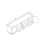 DH BASIC Modern Espresso 71 Wide Entertainment Center by Denhour