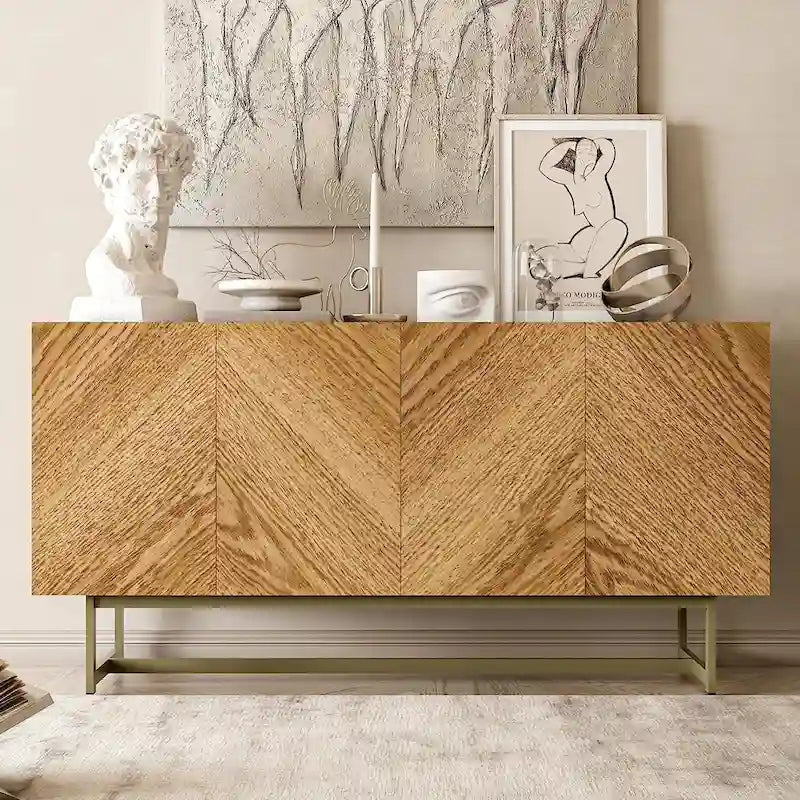 Roomfitters Media Console Cabinet/TV Stand/Side board up to 60 - 58 inches