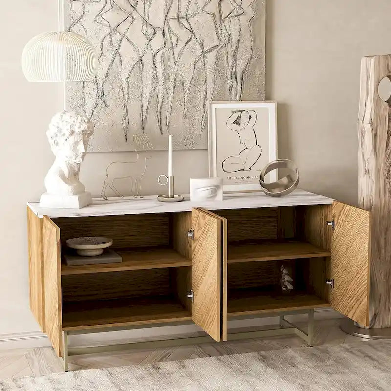Roomfitters Media Console Cabinet/TV Stand/Side board up to 60 - 58 inches