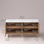 Roomfitters Media Console Cabinet/TV Stand/Side board up to 60 - 58 inches