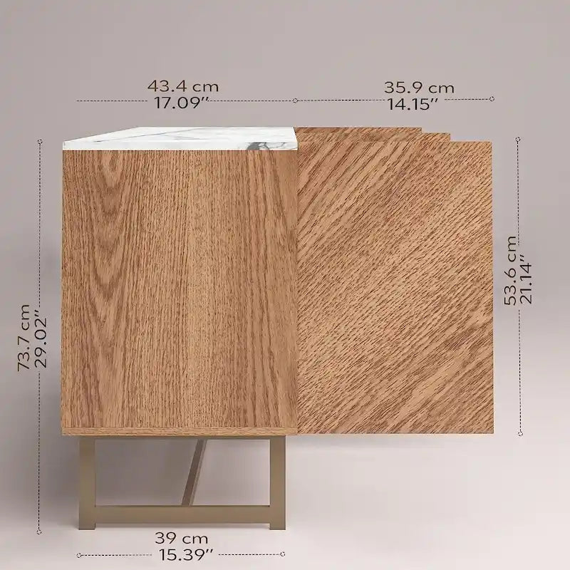 Roomfitters Media Console Cabinet/TV Stand/Side board up to 60 - 58 inches