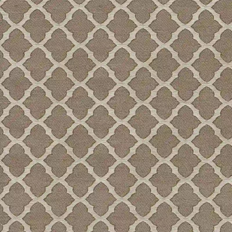 HomePop Mocha Cream Quatrefoil Pattern Parson Chairs (Set of 2)