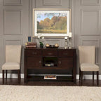 HomePop Mocha Cream Quatrefoil Pattern Parson Chairs (Set of 2)