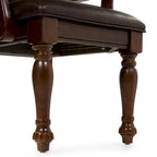 Tima Traditional Faux Leather Dining Arm Chairs (Set of 2) by Furniture of America