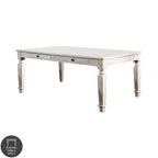 Furniture of America Hish Rustic White 72-inch Wood Dining Table with Storage