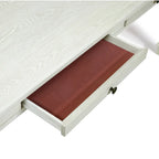 Furniture of America Hish Rustic White 72-inch Wood Dining Table with Storage