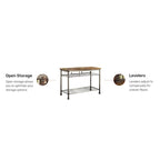 Homestyles Orleans Kitchen Island with Butcher Block Top, 52W