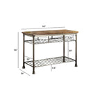 Homestyles Orleans Kitchen Island with Butcher Block Top, 52W
