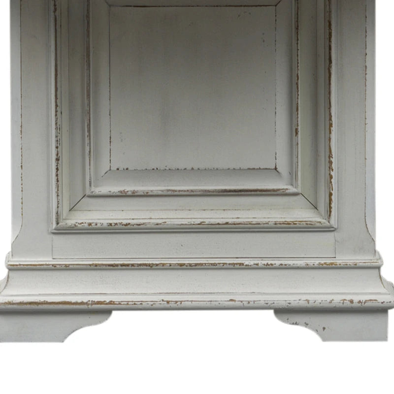 Abbey Park Antique White & Weathered Brown 7 Piece Trestle Table Set