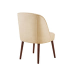 Madison Park Larkin Natural Rounded Back Dining Chair - 22.25w x 24.5d x 34.6h