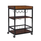 Wheeler Industrial Kitchen & Wine Cart