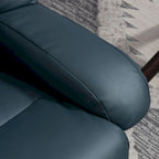HOMCOM Massage Recliner Chair with Ottoman, 360 Swivel Recliner and Footstool, PU Leather Reclining Chair, Gray