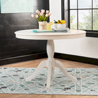 Josie Round Solid Wood Pedestal Table