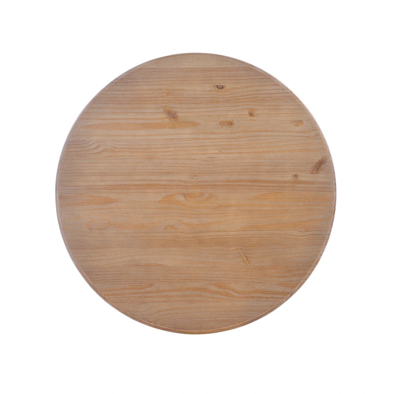 Josie Round Solid Wood Pedestal Table