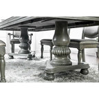 Furniture of America Tima Grey 103-inch Wood Expandable Dining Table