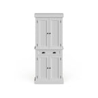 Homestyles Nantucket Sanded Off-White Pantry with Four Doors - N/A
