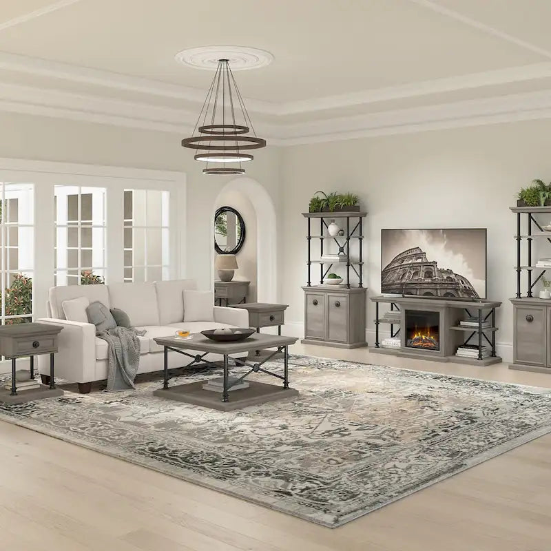 Coliseum Square Coffee Table with End Tables by Bush Furniture