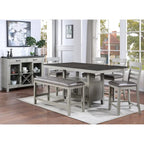 Steve Silver Hasbrook 80-Inch Counter Height Dining Table