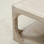 White Wash Reclaimed Wood Coffee Table - 67" Large