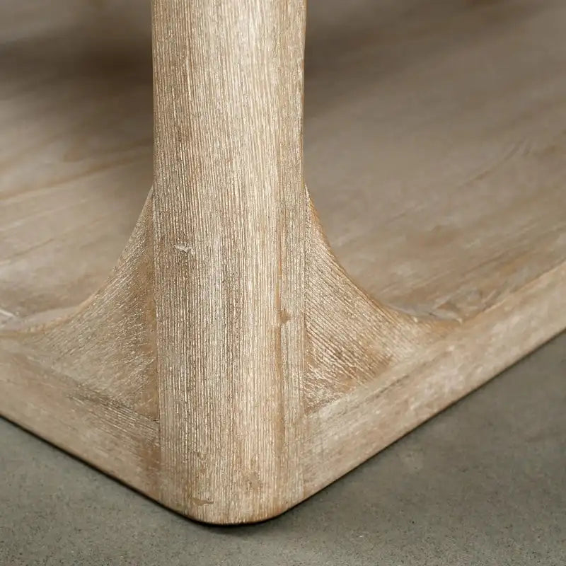 White Wash Reclaimed Wood Coffee Table - 67" Large