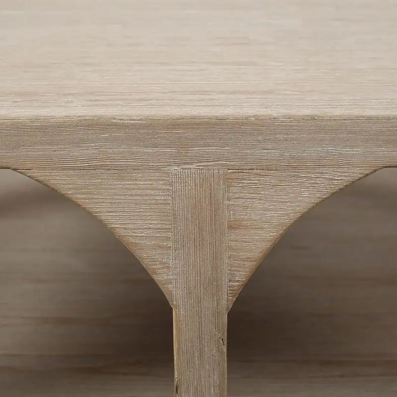 White Wash Reclaimed Wood Coffee Table - 67" Large