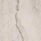 Egan Champagne Silver Finish Round Marble Top End Table by iNSPIRE Q Modern
