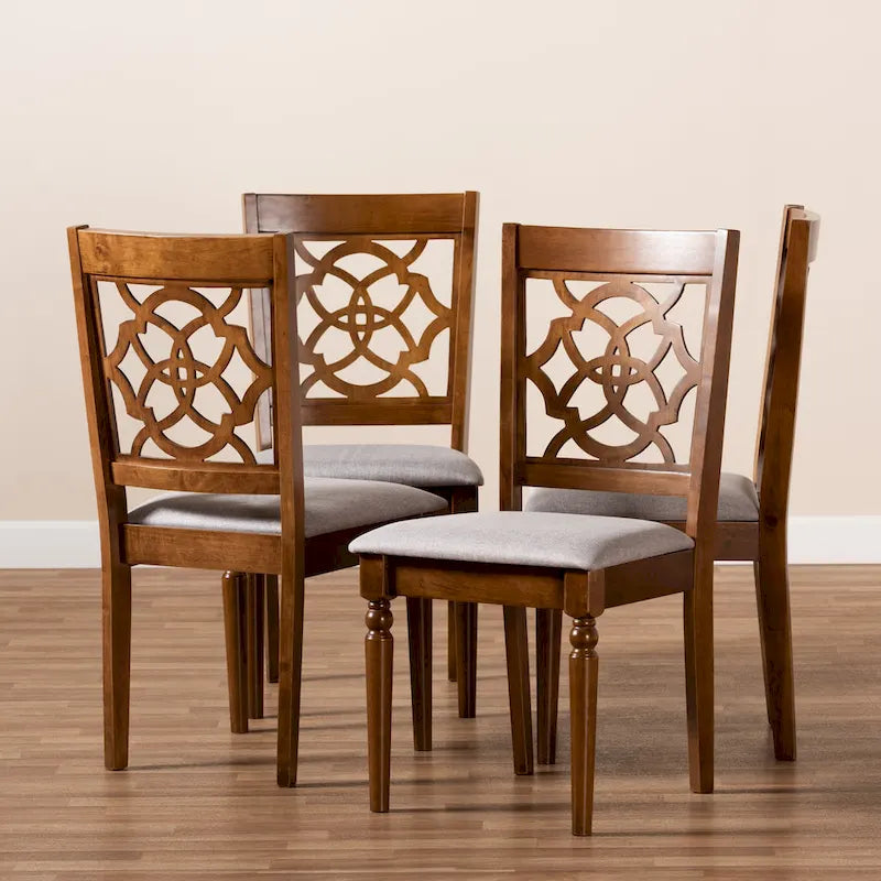 Lylah Modern and Contemporary 4-Piece Dining Chair Set