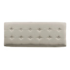 Porch & Den Camero Beige Tufted Storage Bench