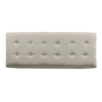 Porch & Den Camero Beige Tufted Storage Bench
