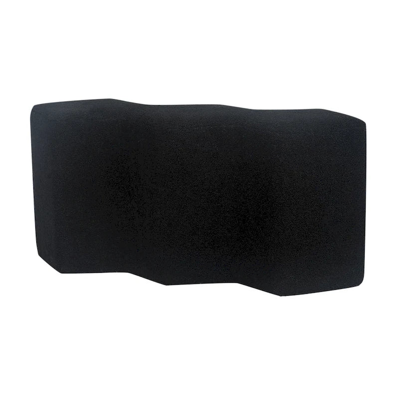 Adeco 35 Long Ottoman Bench Velvet Polygon Foot Stool