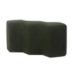 Adeco 35 Long Ottoman Bench Velvet Polygon Foot Stool
