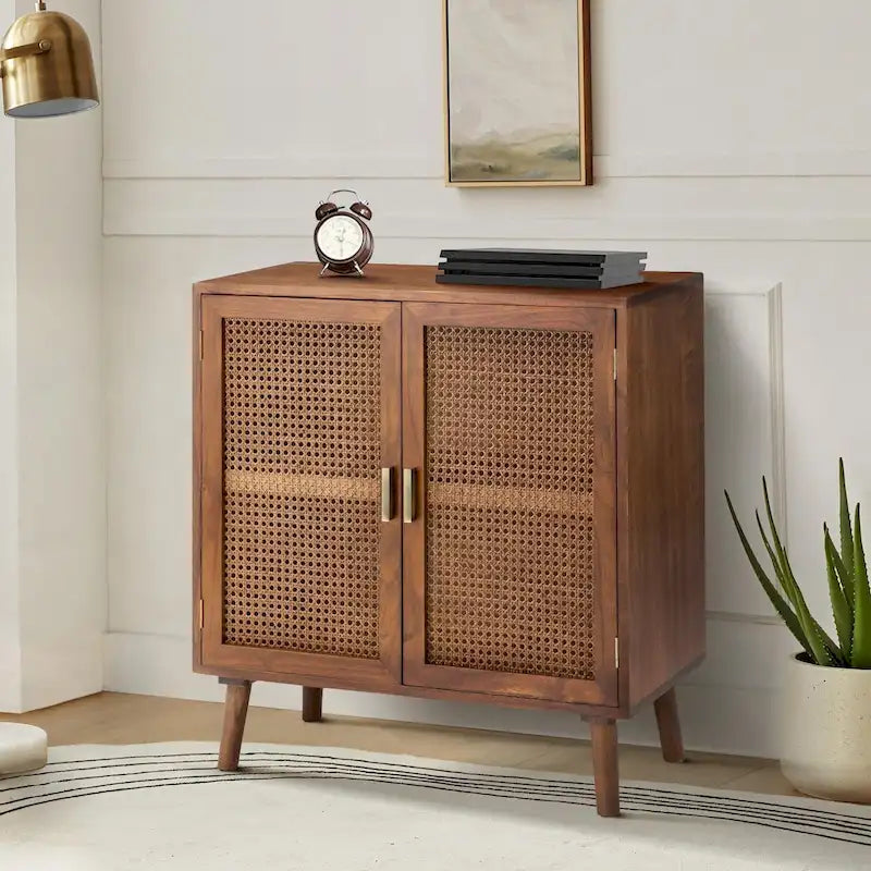 Borsippa 2-Door Accent Cabinet with Shelves by HULALA HOME
