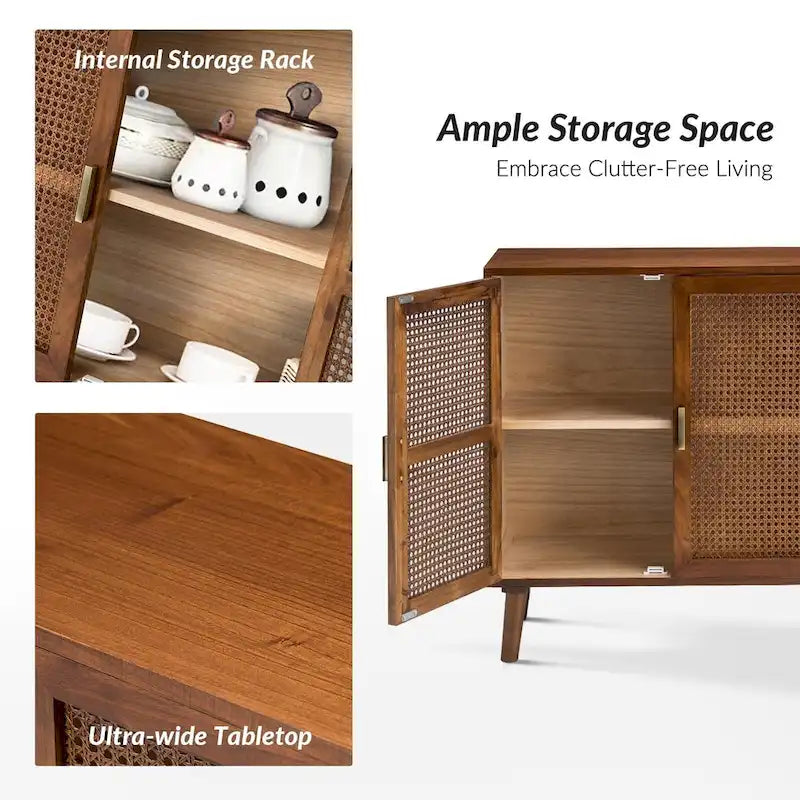 Borsippa 2-Door Accent Cabinet with Shelves by HULALA HOME