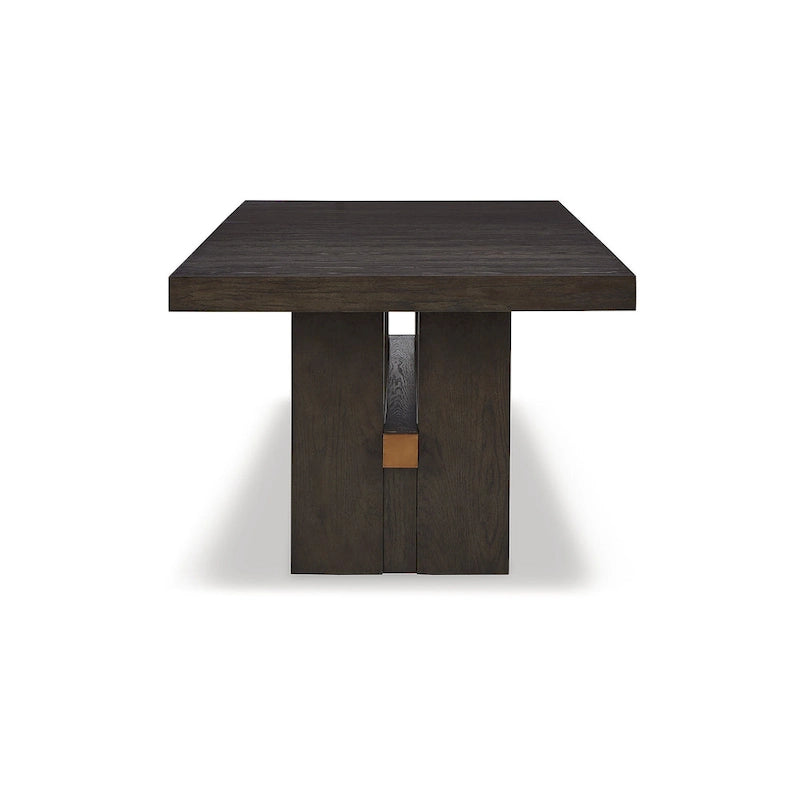 Signature Design by Ashley Burkhaus Dark Brown 10-Piece Dining Package