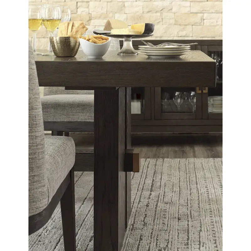 Signature Design by Ashley Burkhaus Dark Brown 10-Piece Dining Package