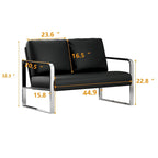 small LoveSeat sofa, Mini Couch leather loveseat for small spaces Faux Leather Loveseat Sofa Small Sofa Couches