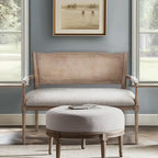 Madison Park Willshire Beige Reclaimed Natural Settee
