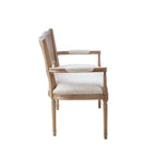 Madison Park Willshire Beige Reclaimed Natural Settee